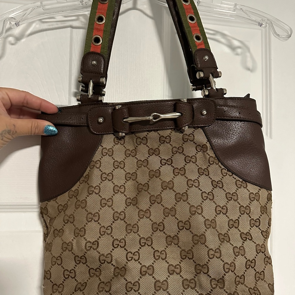 Gucci Brown and Tan Shoulder Bag